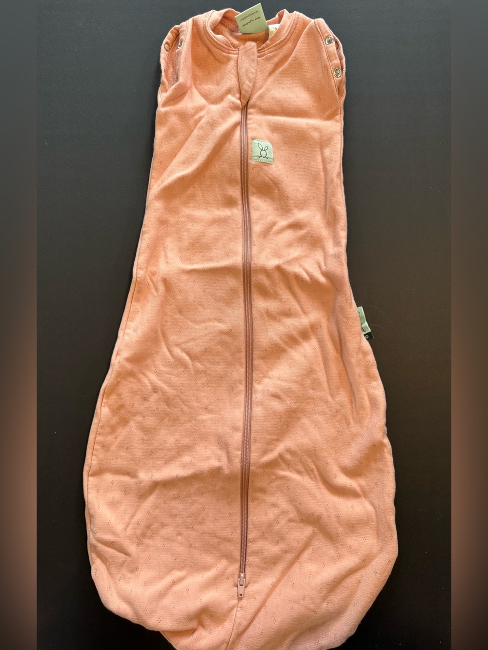 Ergobaby Pink Zippered Sleep Sack with Snap Shoulders
